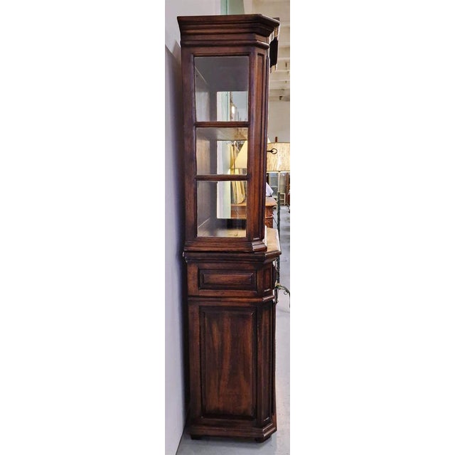 Oak Bookcase with Display For Sale - Image 3 of 8