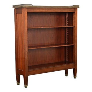 French 20th Century Louis XVI Style Mahogany Bookcase For Sale