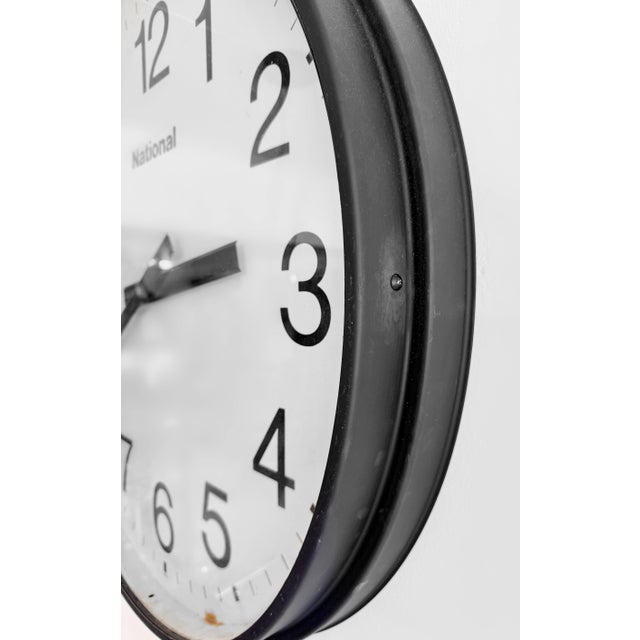 Large Factory Clock from National, Japan, 1960 For Sale - Image 4 of 7