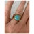 Mid-Century Modern 1980s 18k Gold and Persian Turquoise Ring, Size 6 For Sale - Image 3 of 9