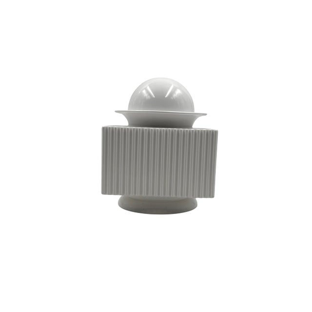 Sergio Asti, Postmodern White Ceramic Vase, Cedit Italy 1970s For Sale - Image 6 of 18