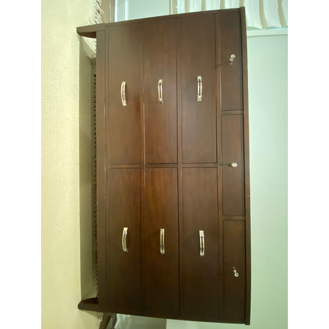 Fall 2009 Henkel Solid Cherry 422 Triple Dresser – Coffee Finish For Sale In Washington DC - Image 6 of 7