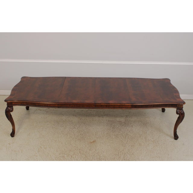 Henredon Georgian Style Mahogany Dining Room Table For Sale - Image 14 of 18