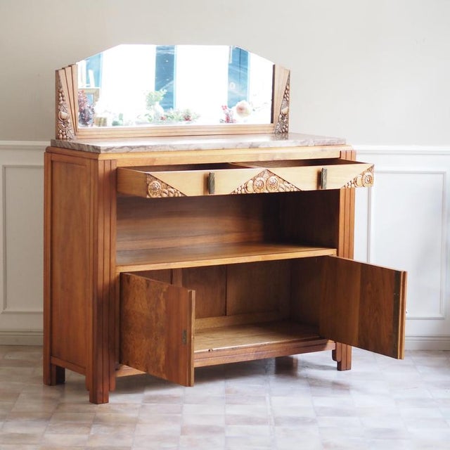 Art Deco Sideboard with Mirrored Top, 1930 For Sale - Image 14 of 14