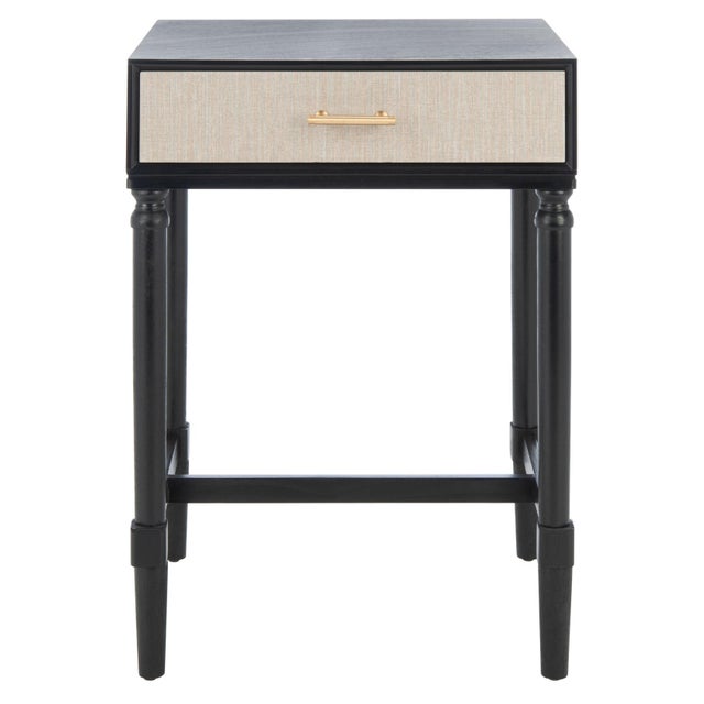 Estella 1 Drawer Accent Table in Black For Sale - Image 11 of 11