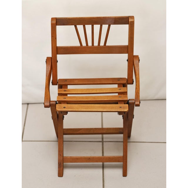 Children's Chair - Doll's Chair Children's chair made around 1915. Folding chair, beechwood. Reversibly restored, oiled,...