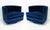 Mid-Century Modern Mid-Century Modern Luxurious Blue Velvet Swivel Lounge Chairs - A Pair For Sale - Image 3 of 7