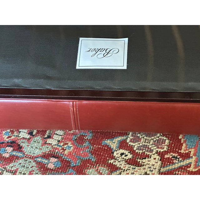 Baker by Barbara Barry Leather Ottoman For Sale - Image 14 of 14