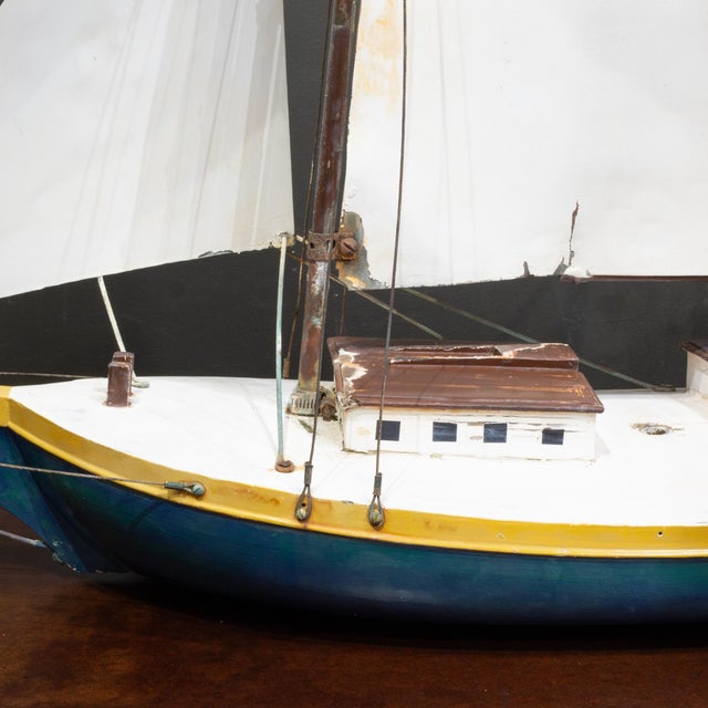 Mid 20th Century Vintage Seafood Restaurant Ship Model Exterior Display c.1960 For Sale - Image 5 of 14