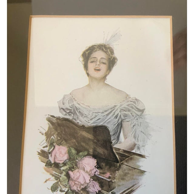 1900s Framed Harrison Fisher “Oh! Promise Me” Lithograph For Sale - Image 4 of 7