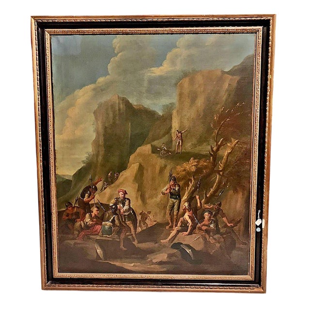 Andrea Locatelli, Soldiers Resting at a Bivoua, Paintings, Set of 2 For Sale