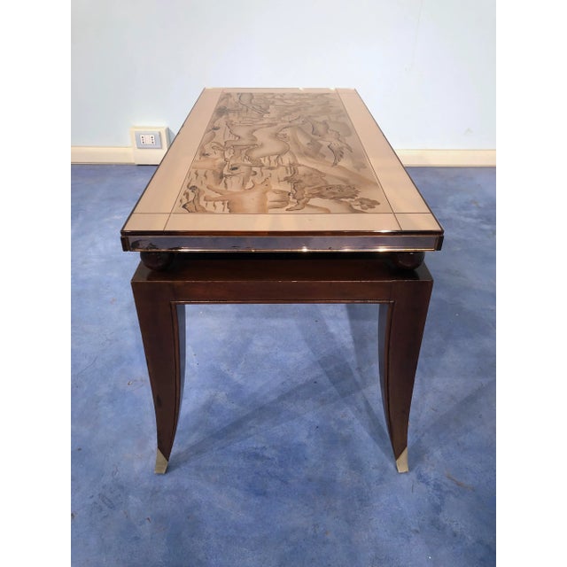 Art Deco French Coffee Table in the Style of Pascaud, 1940s For Sale - Image 11 of 18