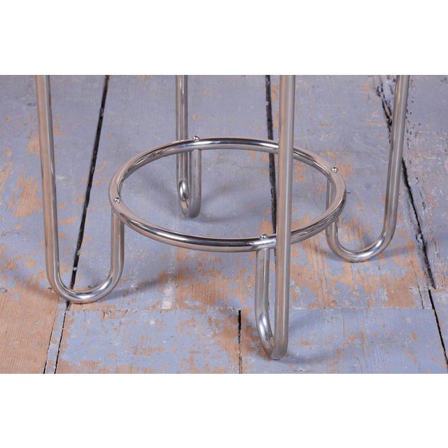Czech Bauhaus Round Table in Chrome attributed to Slezák Factories, 1920s For Sale - Image 4 of 11