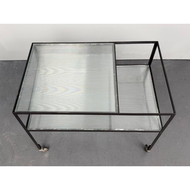 Mid-Century Modern Serving Trolley by Herbert Hirche for Christian Holzäpfel, Germany, 1960s For Sale - Image 3 of 12