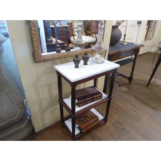 French Antique Small Etagere End Table For Sale - Image 3 of 3