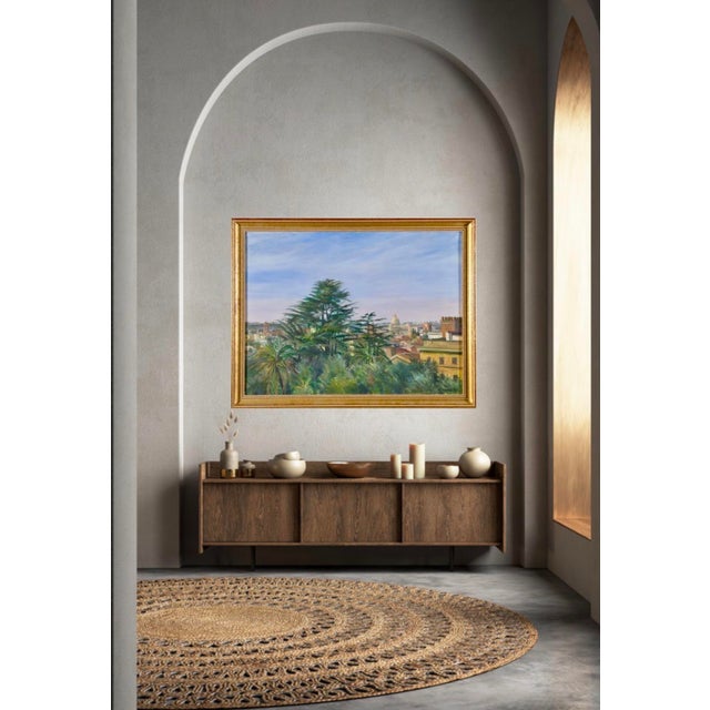 Modern Stephen Kuzma, Landscape of Rome Painting, 1990, Oil on Canvas For Sale - Image 3 of 14