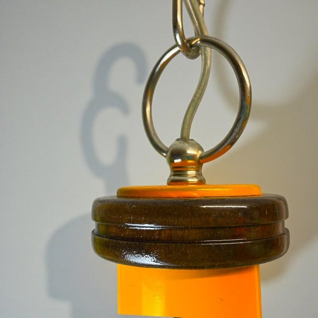 Mid-Century Modern Four-Light Murano Glass Chandelier, 1970s For Sale - Image 9 of 13