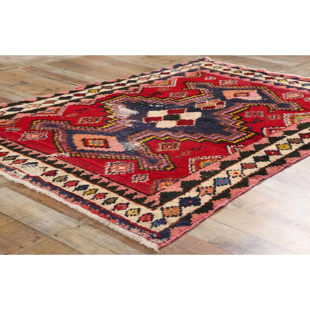 Textile Vintage Persian Lori Rug - 04'06 X 06'08 For Sale - Image 7 of 9