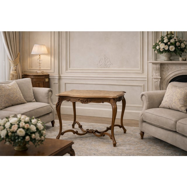 Small Antique French Side Table, 1890 For Sale - Image 11 of 11