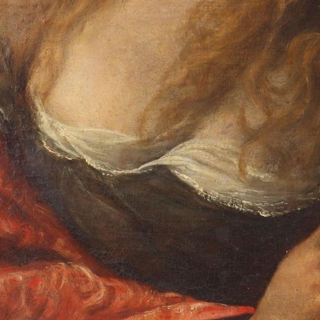 Penitent Magdalene, 1600s, Oil on Canvas, Framed For Sale - Image 6 of 12