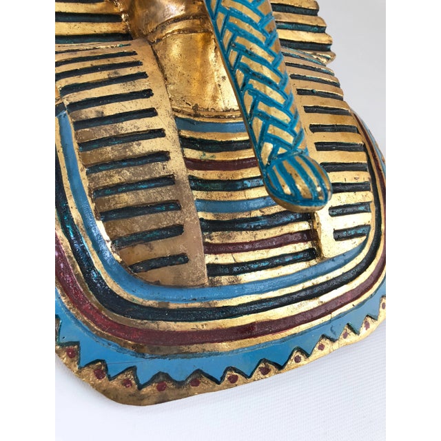 Traditional 1970s King Tut Wall Sculpture For Sale - Image 3 of 4