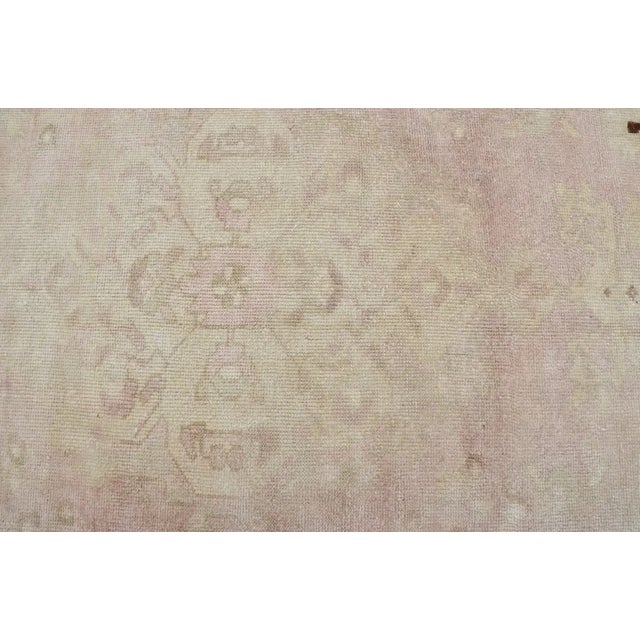 Faded Red and Beige Vintage Carpet For Sale - Image 10 of 10