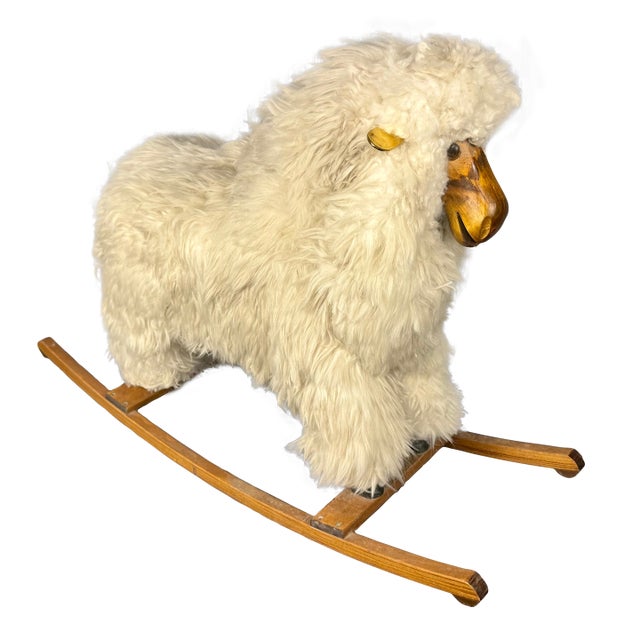 Mid-Century Style Child's Rocking Sheep #1 For Sale