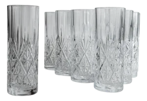 Vintage Crystal Drinking Glasses, 1970s, Set of 11