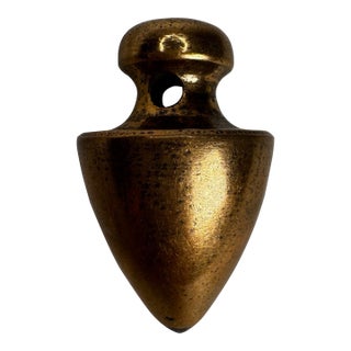 Antique Industrial Steampunk Solid Brass Architectural Element Arrow Home Accent For Sale