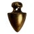 Antique Industrial Steampunk Solid Brass Architectural Element Arrow Home Accent For Sale