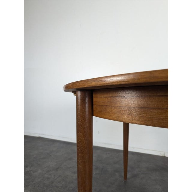 Scandinavian Teak Table with Extension For Sale - Image 4 of 7