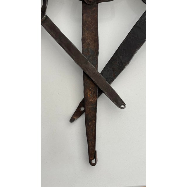 Antique Hand Forged Copper & Iron Cookware Set- 3 Pieces For Sale - Image 9 of 12