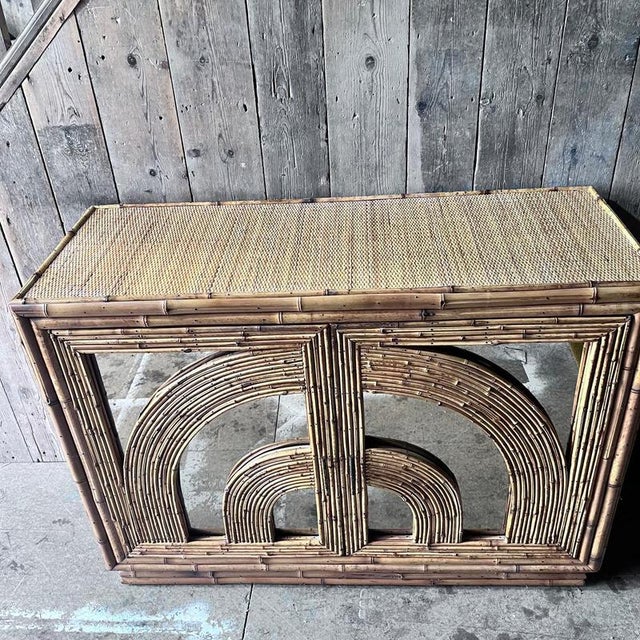 Vintage Bamboo Cabinet from Vivai Del Sud For Sale - Image 4 of 10