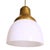 Gold Italian Brass Murano Lattimo Glass Pendant by Luigi Caccia Dominioni for Azucena, 1950s For Sale - Image 8 of 8