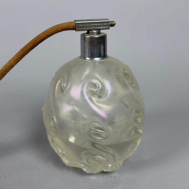 Antique Iridescent Murano Glass Torchon Dressing Table Set by Ercole Barovier for Barovier & Toso, 1940s, Set of 3 For Sale - Image 13 of 18