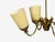 Metal 1950s Itsu Oy, Finnish Modern, Chandelier, Brass, Opal Glass For Sale - Image 7 of 13