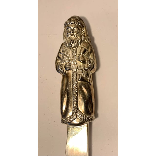 Traditional Vintage Santa Godinger Butter Knife For Sale - Image 3 of 7