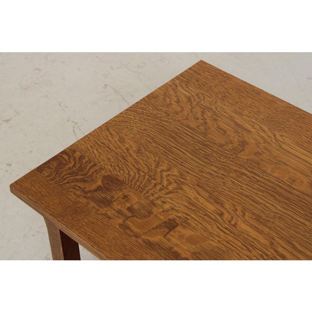 Stickley Mission Oak Arts & Crafts Coffee Table For Sale - Image 9 of 14