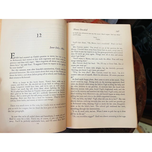 1940s Vintage 1947 "House Divided" First Edition Hardcover Book by Ben Ames Williams For Sale - Image 5 of 8