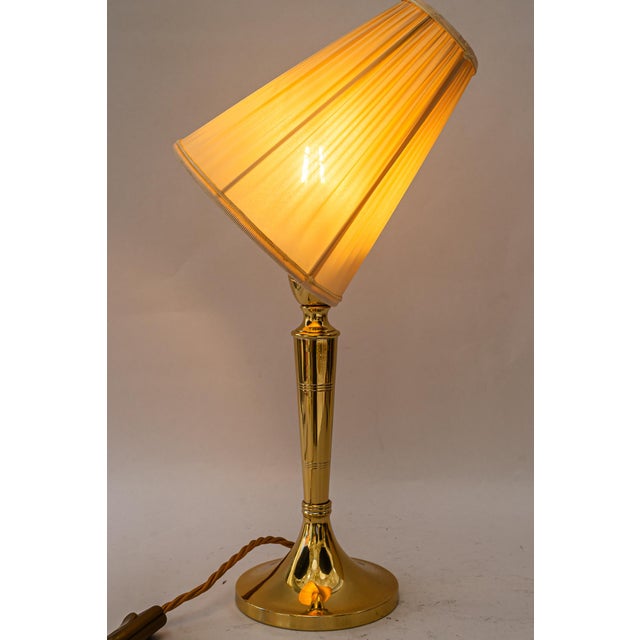 Art Deco Table Lamp with Fabric Shade, Vienna, 1920s For Sale - Image 12 of 18