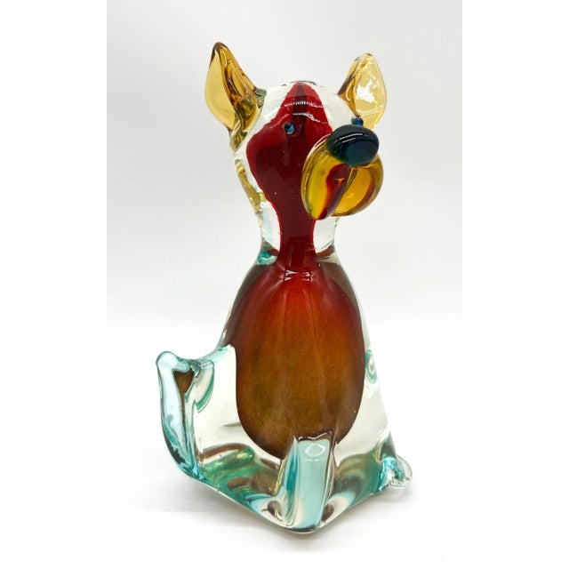 Mid-Century Modern Mid-Century Italian Jordan's Importing Co JIco Glass Dog For Sale - Image 3 of 10