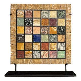 Grand Tour Marble Specimen Tablet, 1800s For Sale
