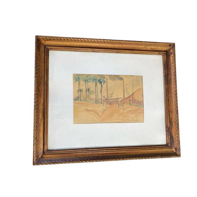 Ottone Zorlini Listed Brazilian Artist Watercolor Painting For Sale - Image 4 of 5