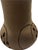 Ceramic Decorative Ceramic Vases: White Classic Vase and Brown Indented Accent For Sale - Image 7 of 7