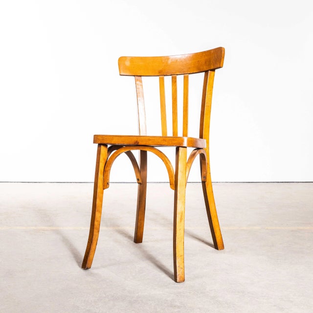 1950s Bentwood Dining Chairs from Baumann, 1950s, Set of 4 For Sale - Image 5 of 10