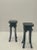 Carved Ebonized Maison Jansen Style Side Tables -A Pair For Sale - Image 4 of 13