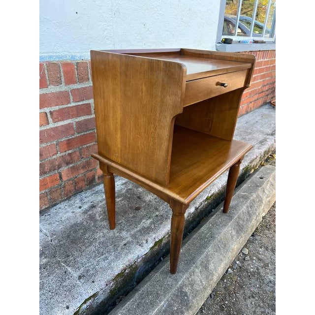 Mid 20th Century Vintage Regency Style 2 Tier Nightstand For Sale - Image 5 of 12