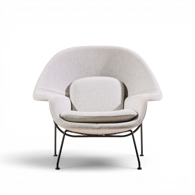 Mid 20th Century Eero Saarinen for Knoll Mid Century Womb Chairs - Pair For Sale - Image 5 of 13