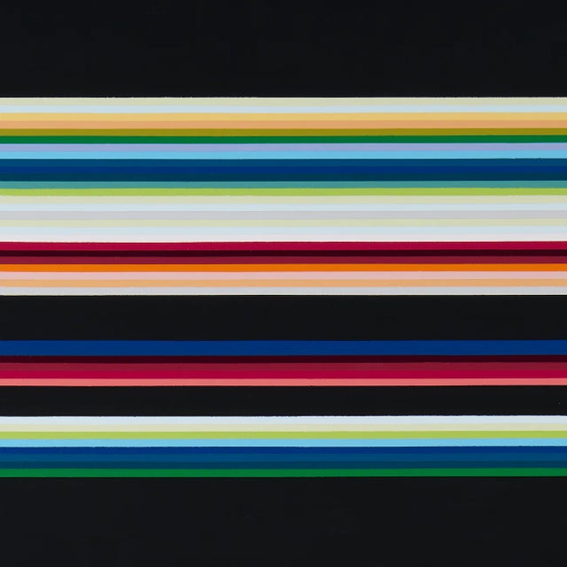 Textile Contemporary Abstract Acrylic on Canvas Painting "Color as Adjective — Horizontally 23" by Kyong Lee For Sale - Image 7 of 7