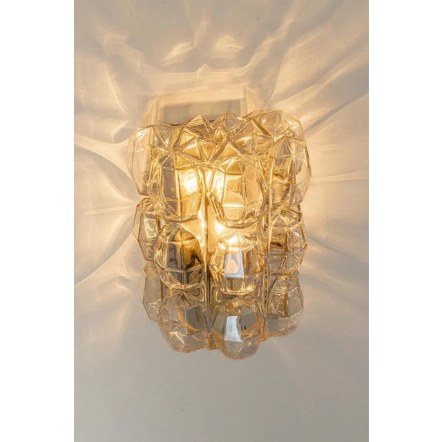 Large Amber Bubble Glass Sconce by Helena Tynell for Limburg, Germany For Sale - Image 10 of 12
